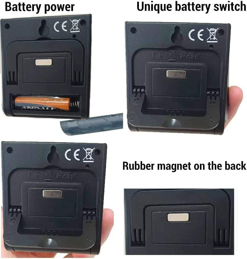 Digital Kitchen Timer - Magnetic Countdown with Loud Alarm, Stainless Steel for Cooking, Baking, Sports Games