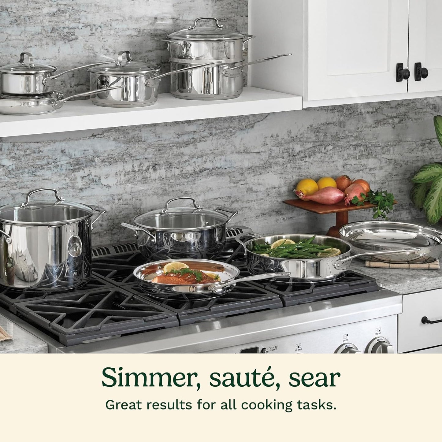17-Piece Cookware Set, Chef'S Classic Steel Collection 77-17N