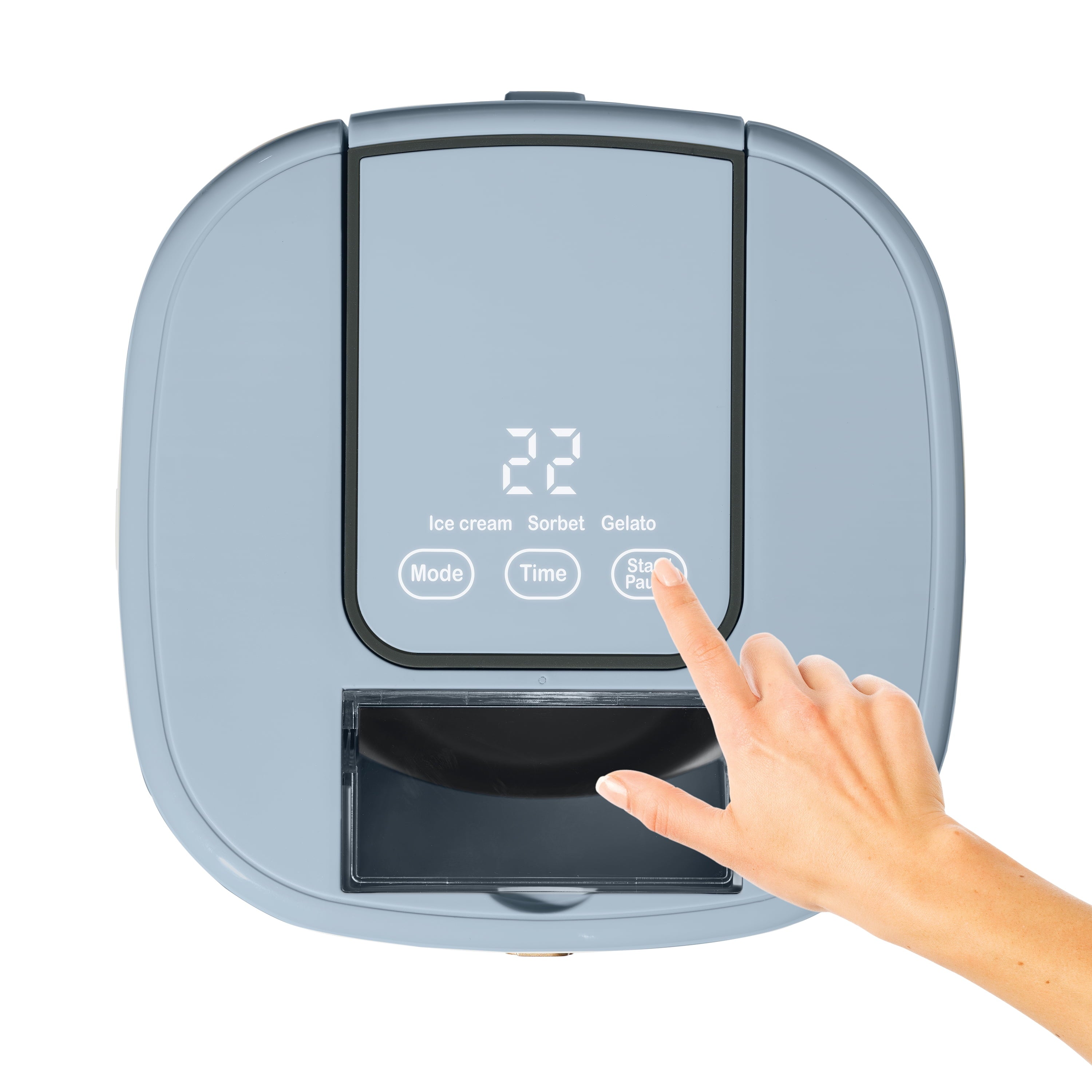 1.5 Qt Ice Cream Maker with Touch Activated Display, Cornflower Blue by Drew Barrymore