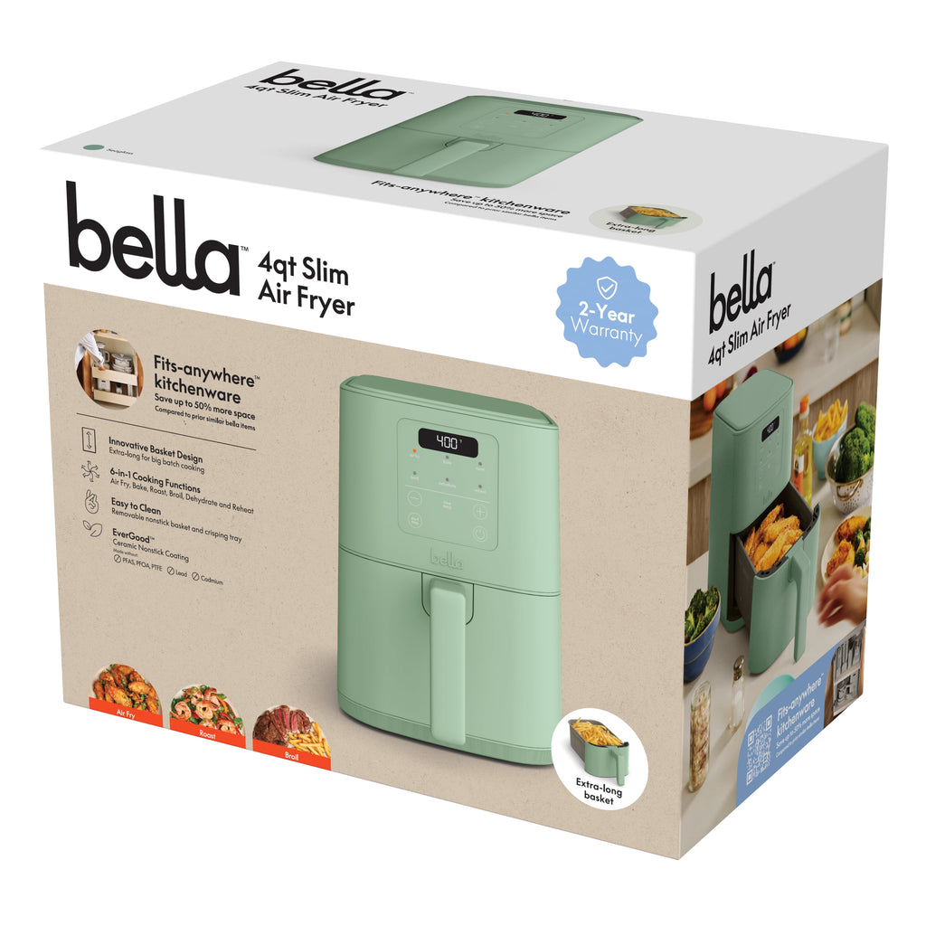 4Qt Slim Air Fryer, Seaglass