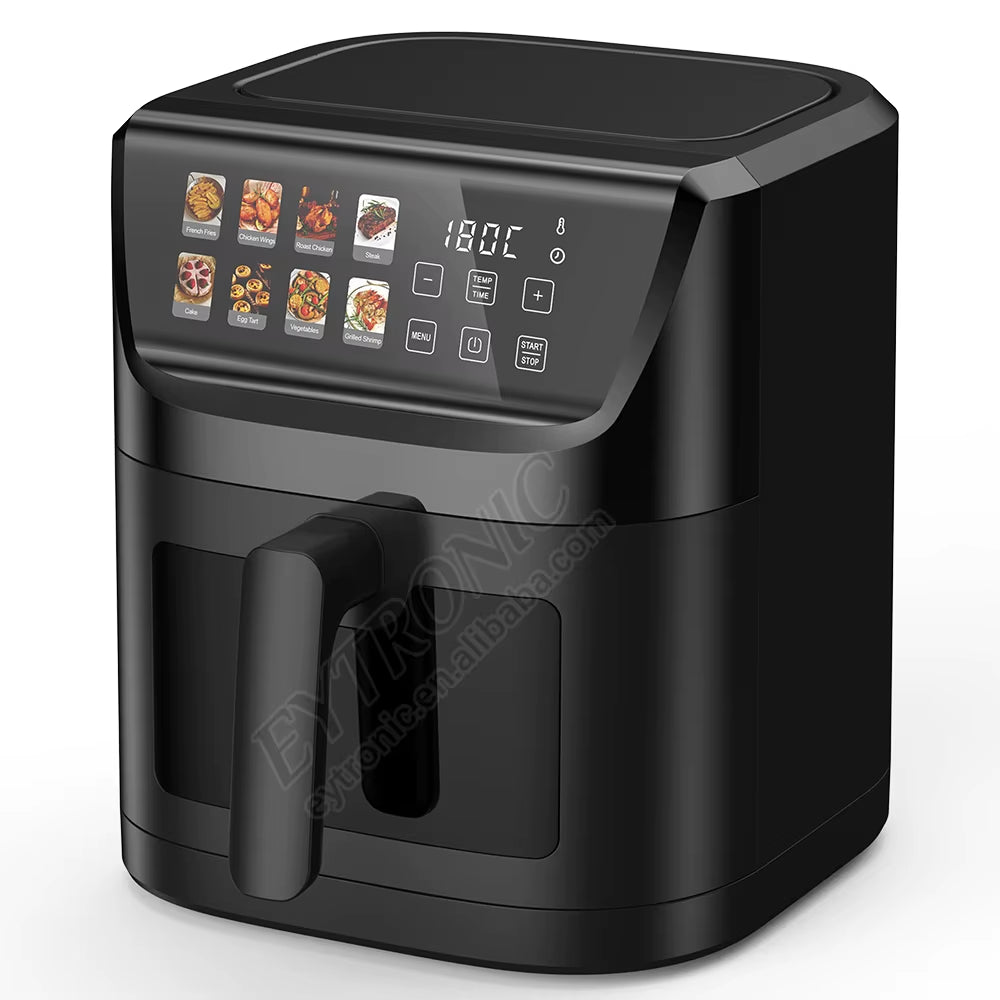 2024 Best Sell 8 in 1 4L 5L 6L 8L Air Fryer 1800W LCD Screen Oil Healthy Cooking Electric Digital Air Fryer
