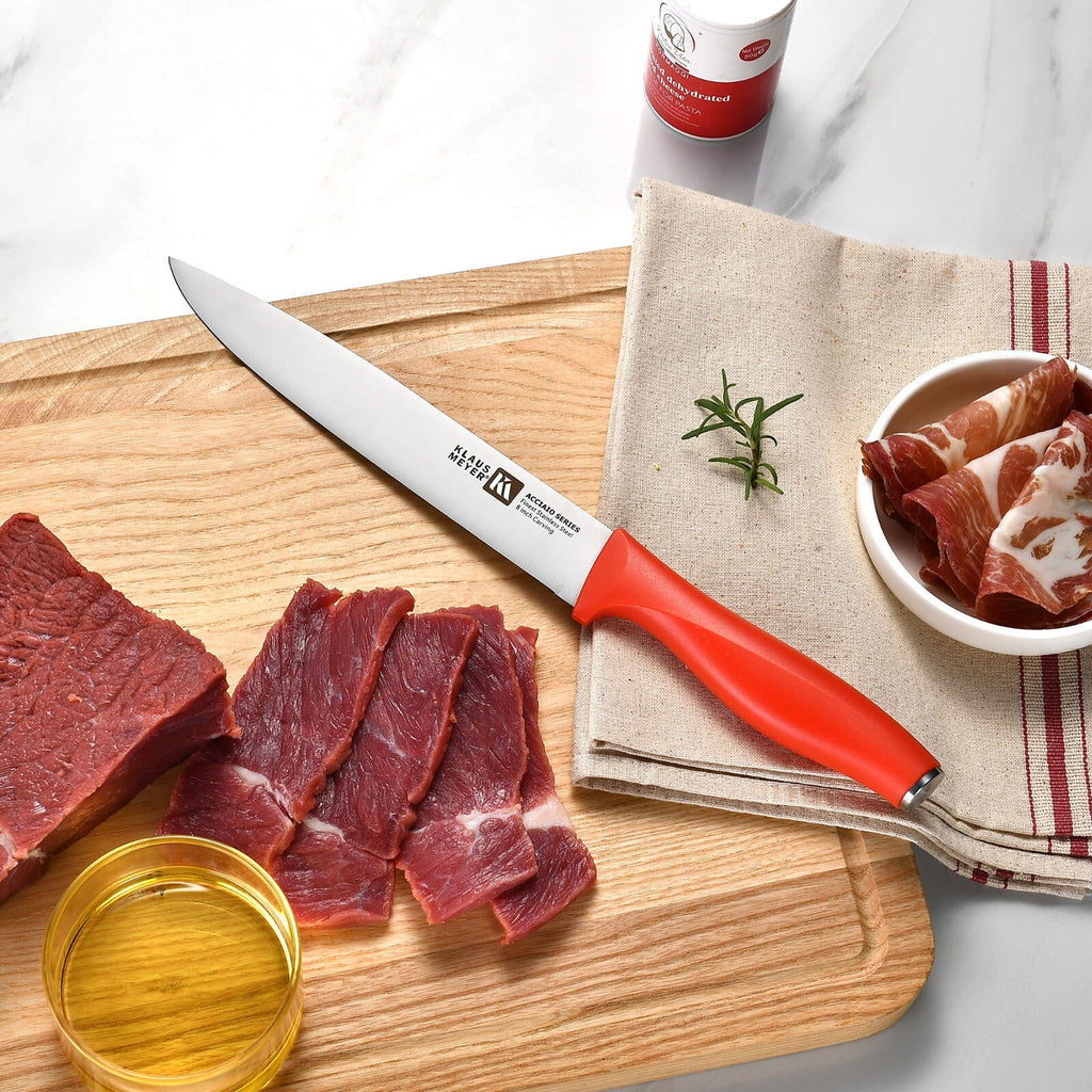 Klaus Meyer Acciaio Finest Stainless Steel 17 Piece Kitchen Knife Block Set