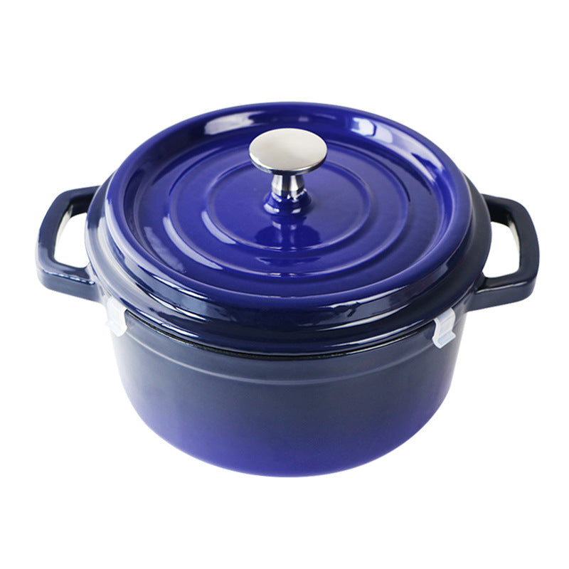 European Cast Iron Enamel Soup Pot 22Cm Saucepan Soup Pot