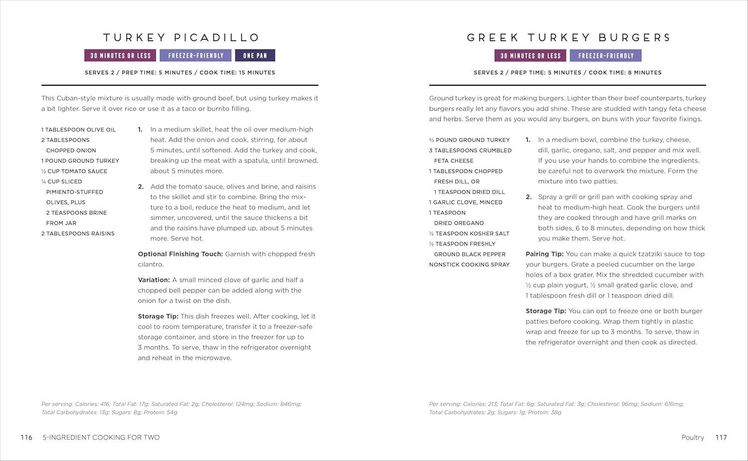 5-Ingredient Cooking for Two: 100+ Recipes Portioned for Pairs