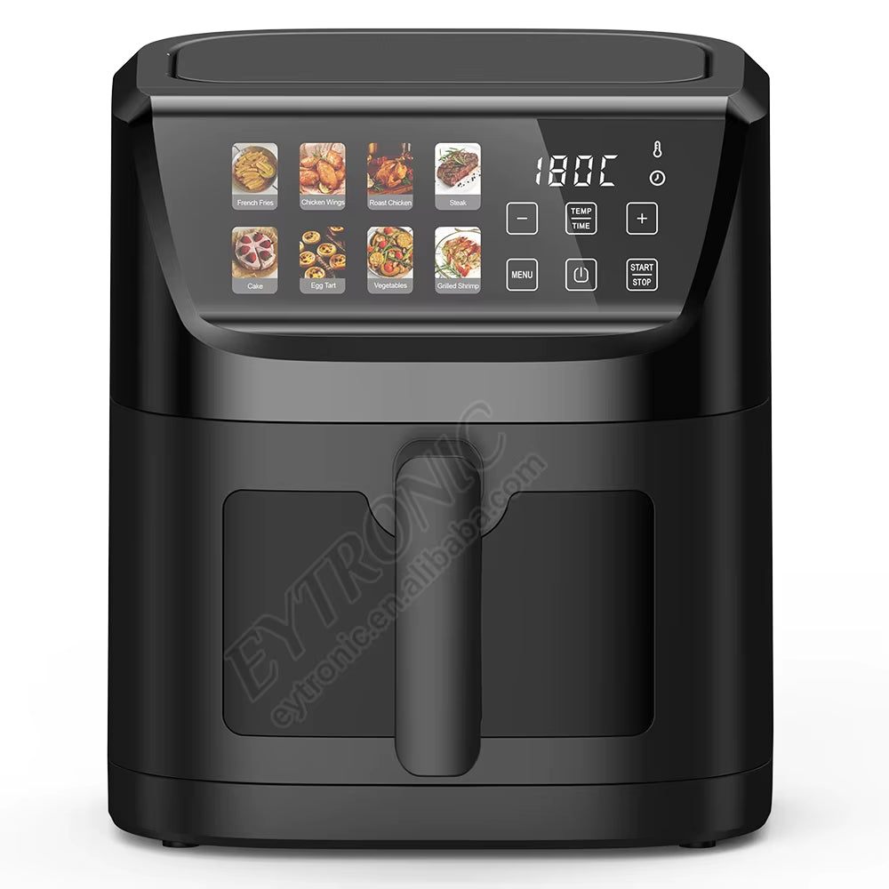 2024 Best Sell 8 in 1 4L 5L 6L 8L Air Fryer 1800W LCD Screen Oil Healthy Cooking Electric Digital Air Fryer
