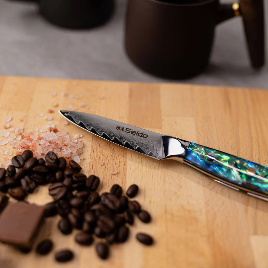 Awabi Damascus Chef Knife Set