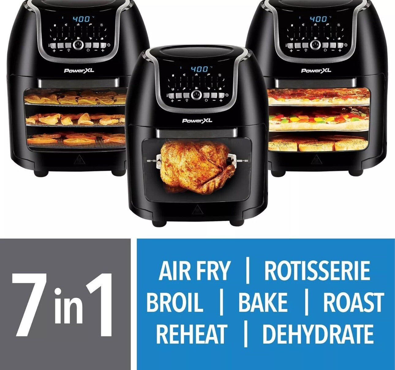 Powerxl Vortex Air Fryer Pro - Black, 10QT