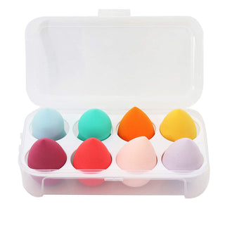 8 PCS Makeup Sponge Set Makeup Sponges Blender Latex-Free Vegan...