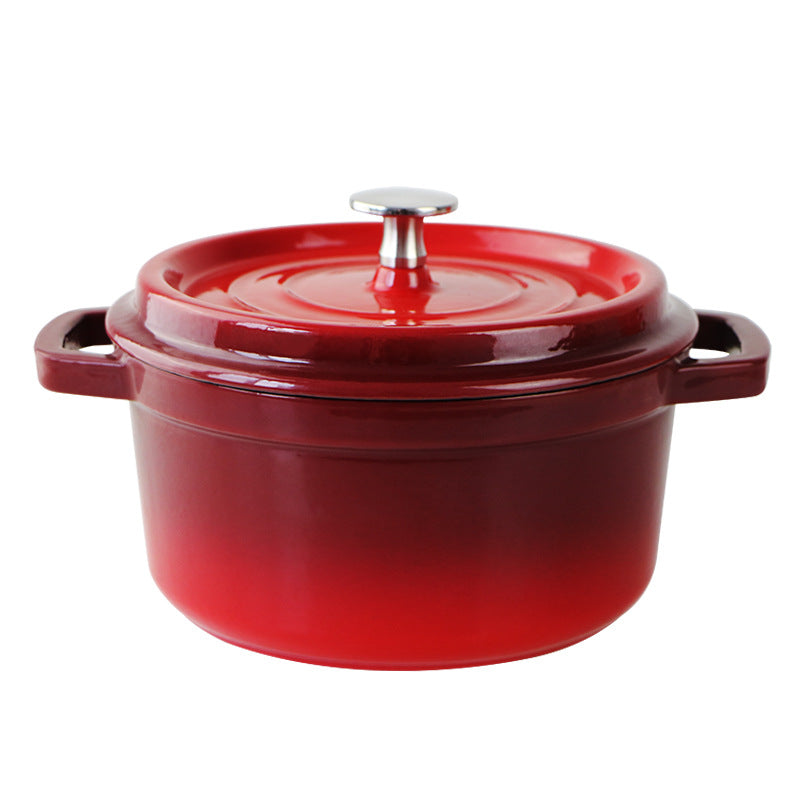 European Cast Iron Enamel Soup Pot 22Cm Saucepan Soup Pot