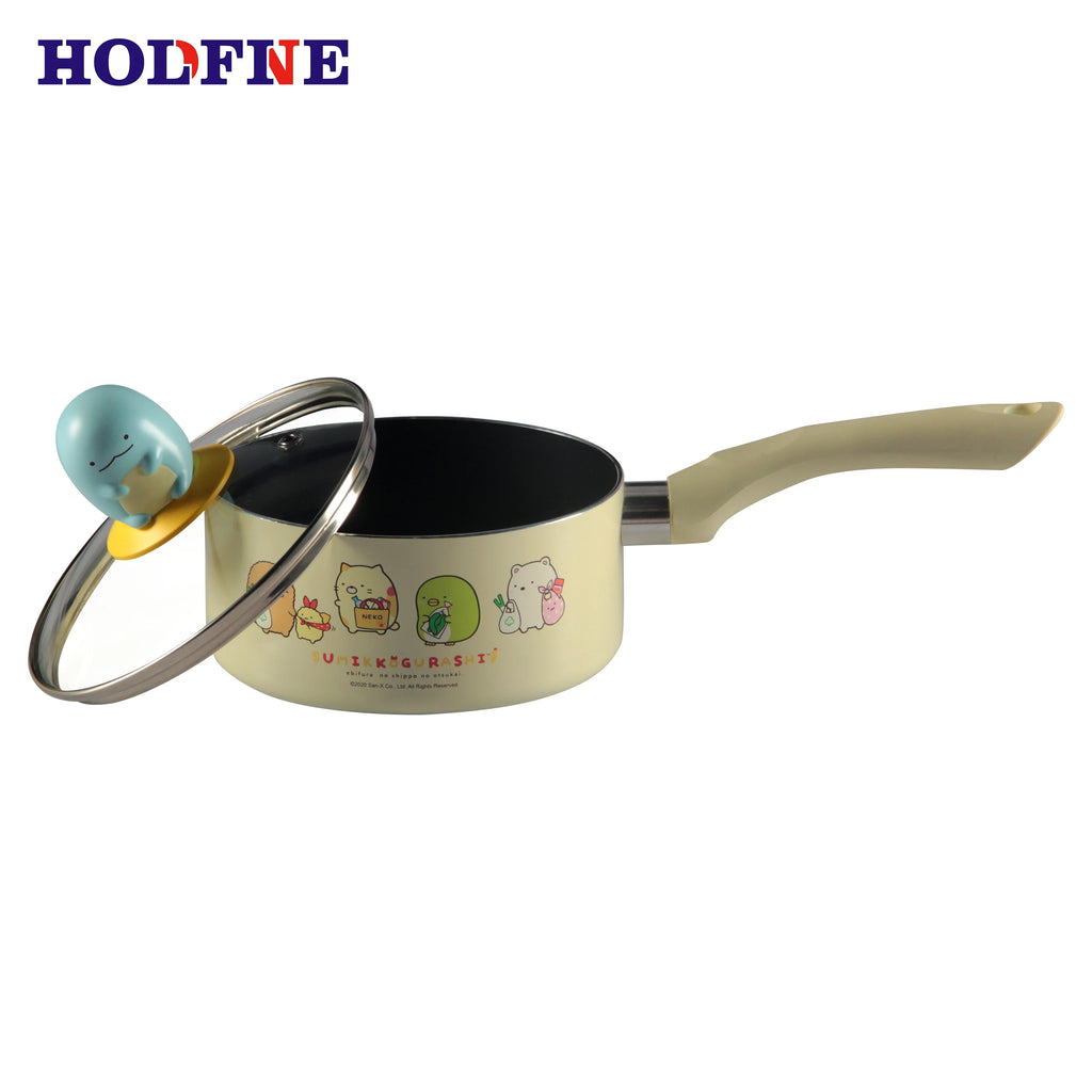 3 PCS Cooking Pots and Pans Kitchenware Set Ceramic Coated Cookware Sets Milk Pan and Lid