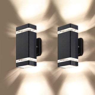 2 Pack LED Square up and down Lights Outdoor Wall...