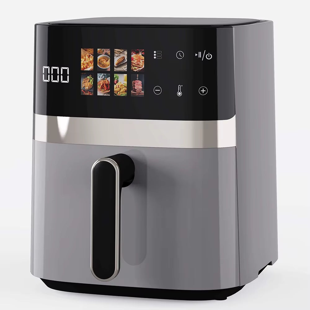 High Quality 5.5L Digital Air Fryer with Overheating Protection Multifunctional Healthy Smart Air Fryer Stainless Steel for Home