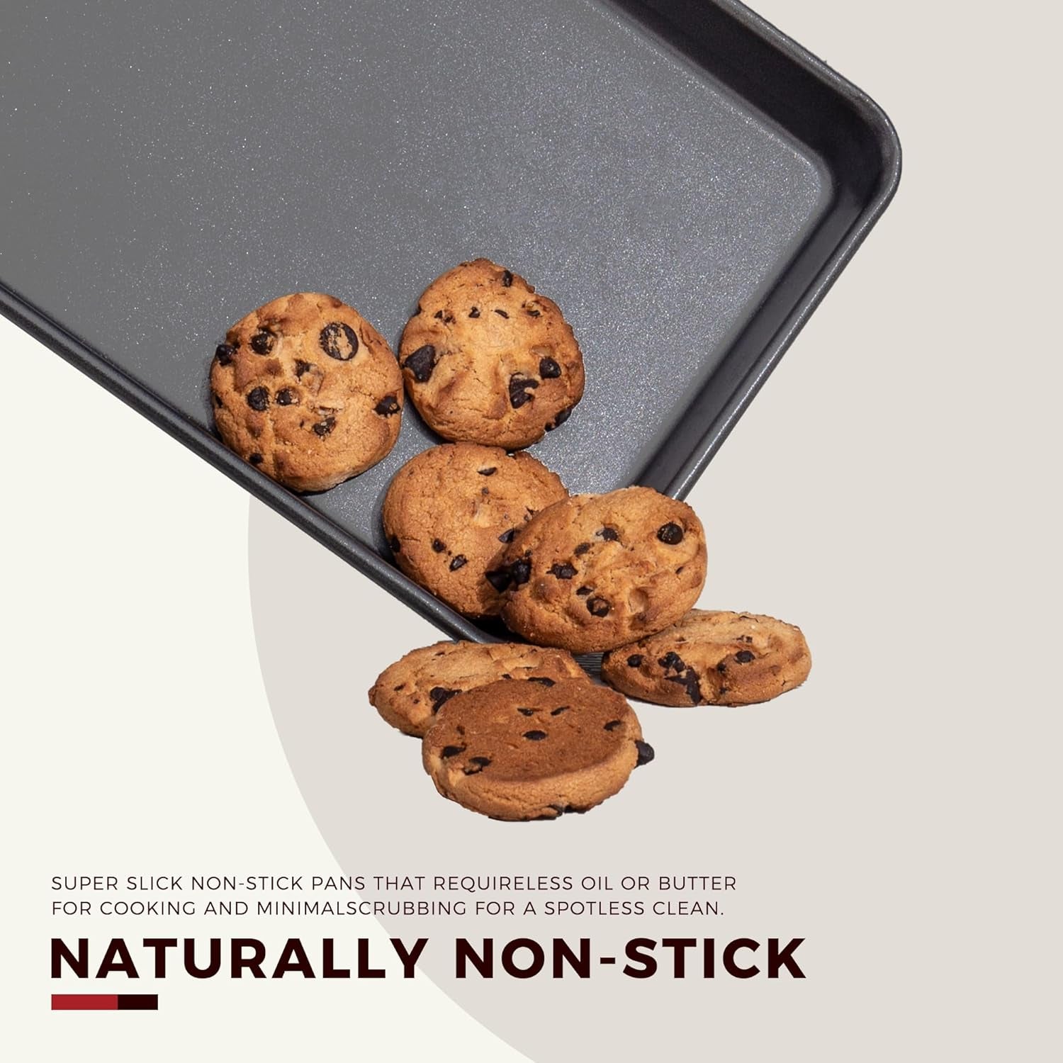 Baking Pans Sets, Nonstick Bakeware Sets 7-Piece with Round/Square Cake Pan, Loaf Pan, Muffin Pan, Cookie Sheet, Roast Pan, Cooling Rack, Carbon Steel Bake Set