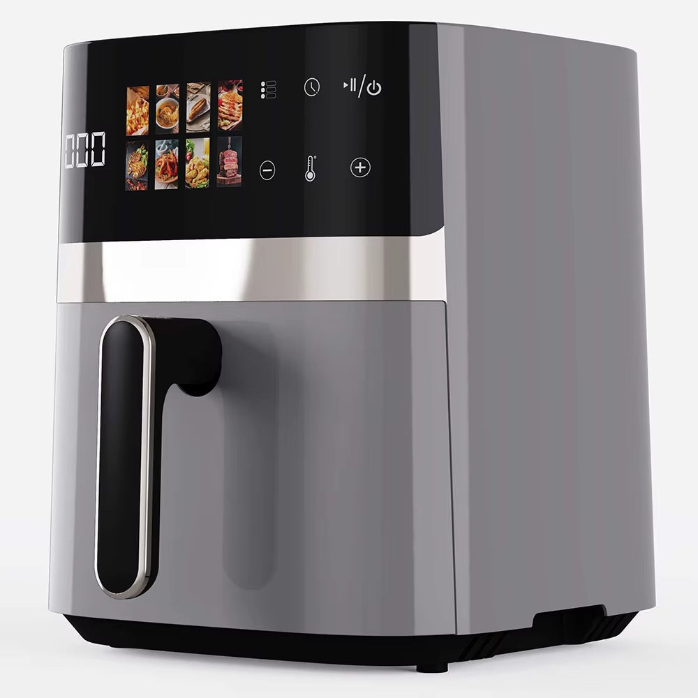 High Quality 5.5L Digital Air Fryer with Overheating Protection Multifunctional Healthy Smart Air Fryer Stainless Steel for Home