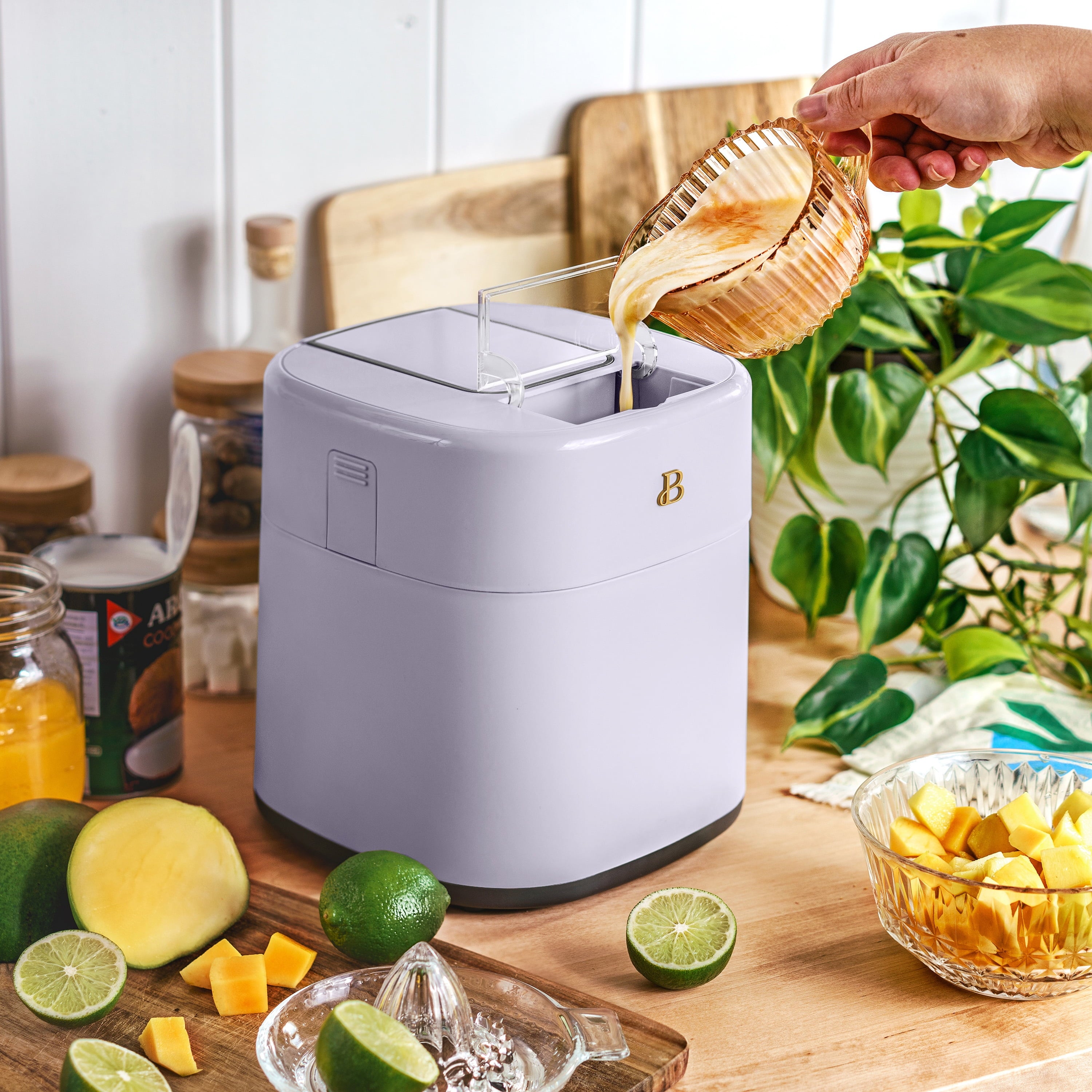 1.5 Qt Ice Cream Maker with Touch Activated Display, Lavender by Drew Barrymore