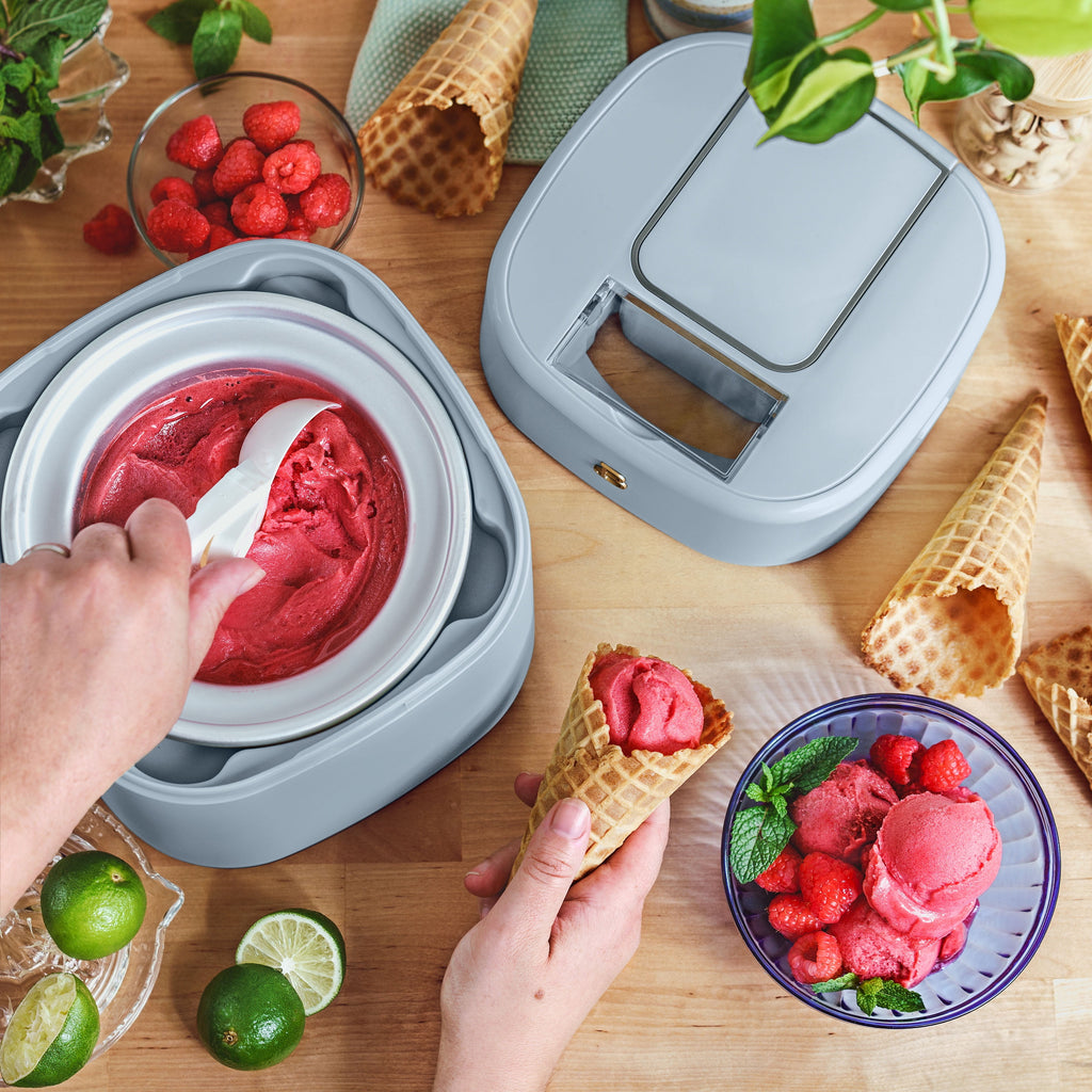 1.5 Qt Ice Cream Maker with Touch Activated Display, Cornflower Blue by Drew Barrymore