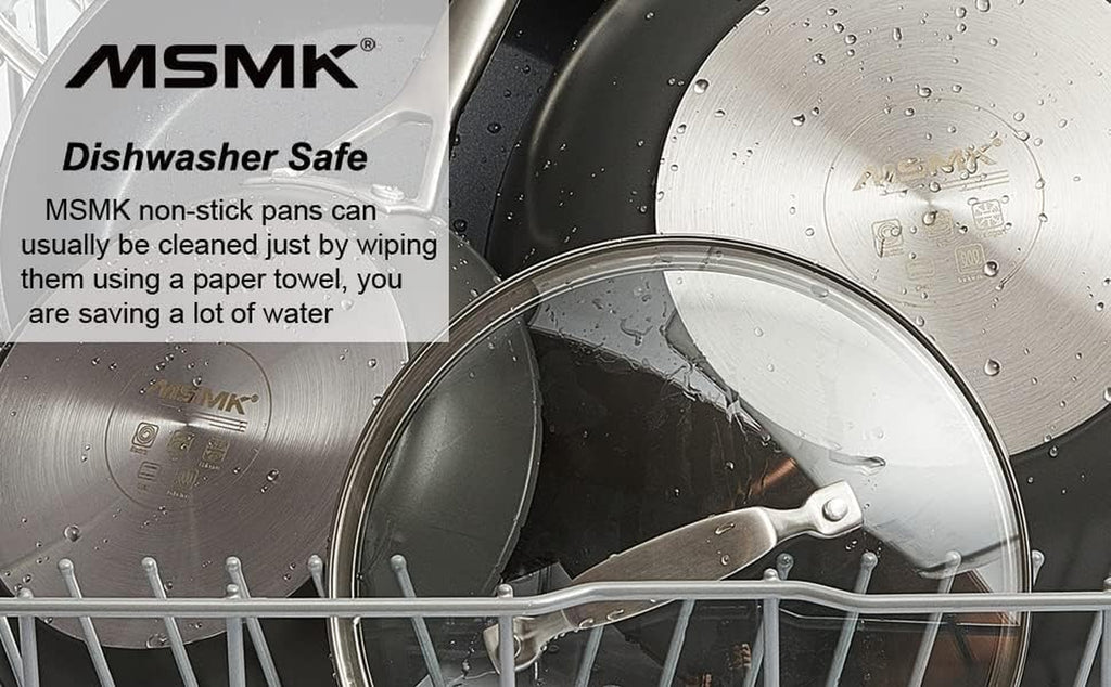 10 Inch Frying Pan Nonstick with Lid, Induction Fry Pan with Lid, Titanium and Diamond Non Stick Coating from USA, for Induction, Ceramic and Gas Cooktops, Oven Safe 10 Inch Skillet Nonstick