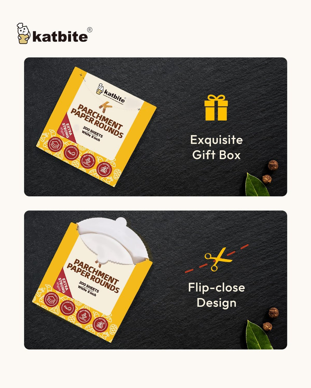 8 Inch Parchment Paper Rounds - 400 Pieces for Baking, Freezing, and Wrapping - Perfect for Cakes, Burgers, and Tortillas (2 Packs of 200)