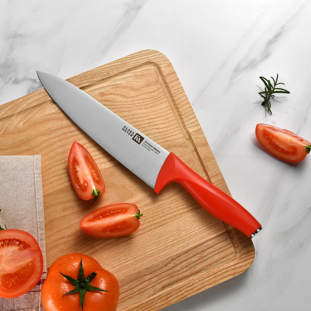 Klaus Meyer Acciaio Finest Stainless Steel 17 Piece Kitchen Knife Block Set