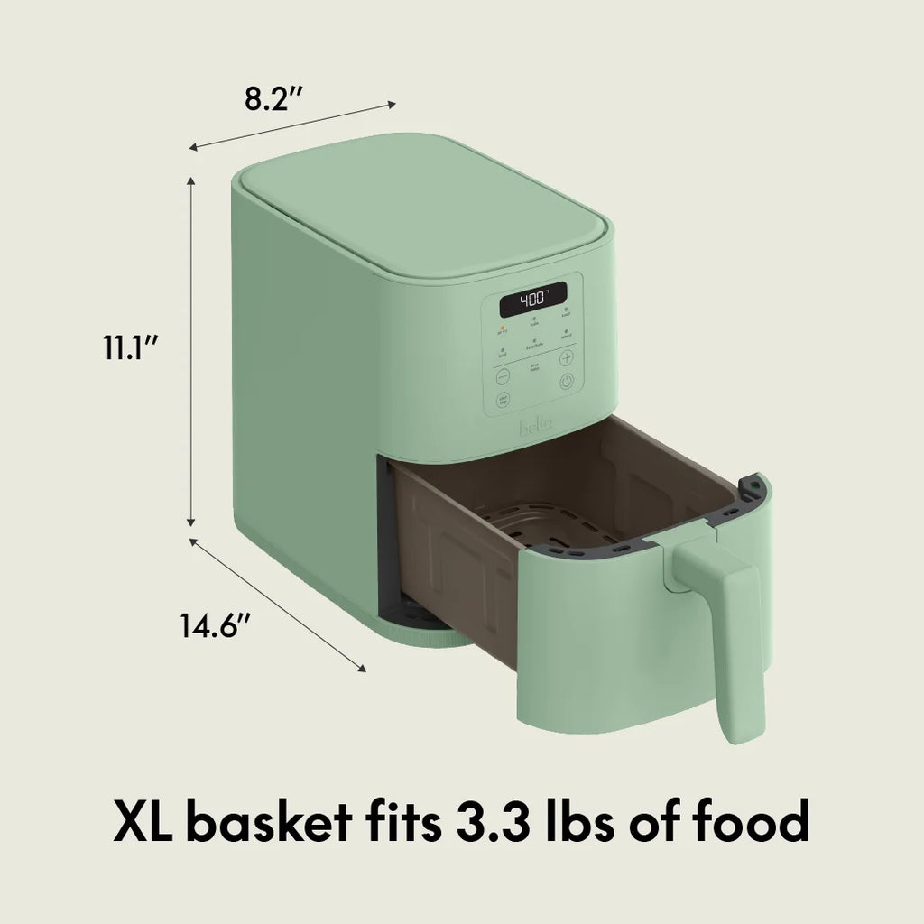4Qt Slim Air Fryer, Seaglass
